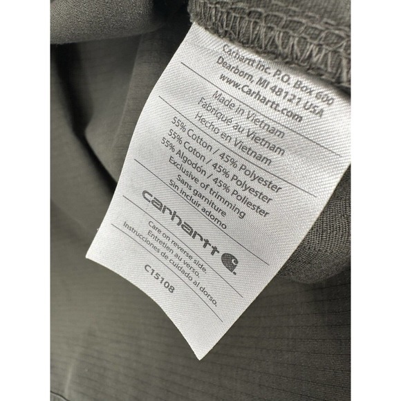 Set of Carhartt Women’s Size Medium Grey V-Neck Stretch Scrubs Pullover Top‎ - Picture 11 of 16